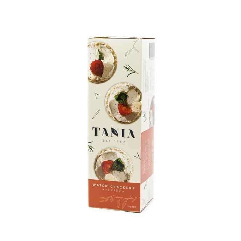 TANIA PEPPER WATER CRACKERS 125G DailyFresher